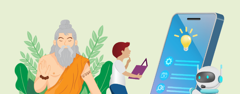 Ayurvedic wisdom combined with modern digital health guidance and learning.