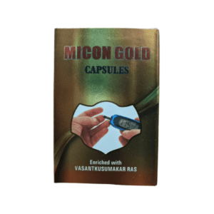 Micon Gold Capsules for blood sugar control diabetes immunity Ayurvedic medicine