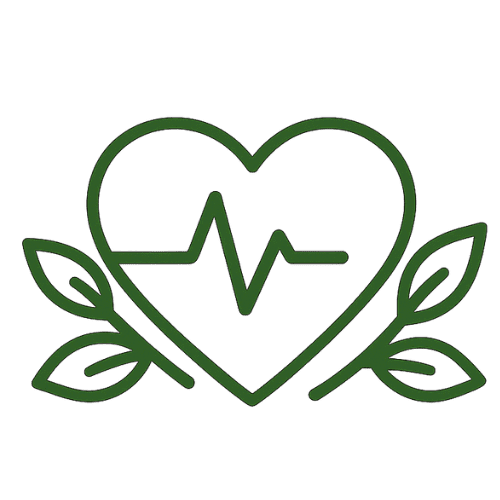 Heart health and cholesterol care icon representing cardiovascular wellness support.