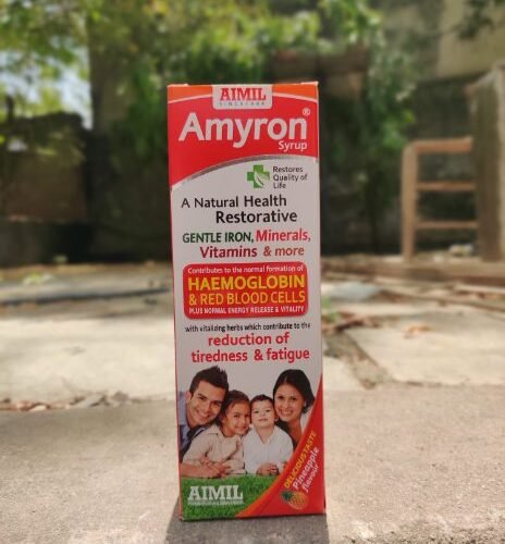 Amyron syrup Ayurvedic iron tonic for hemoglobin and energy