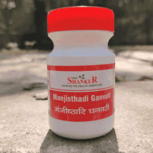 Maha Manjishthadi Ghanvati tablets for skin detox and blood purification